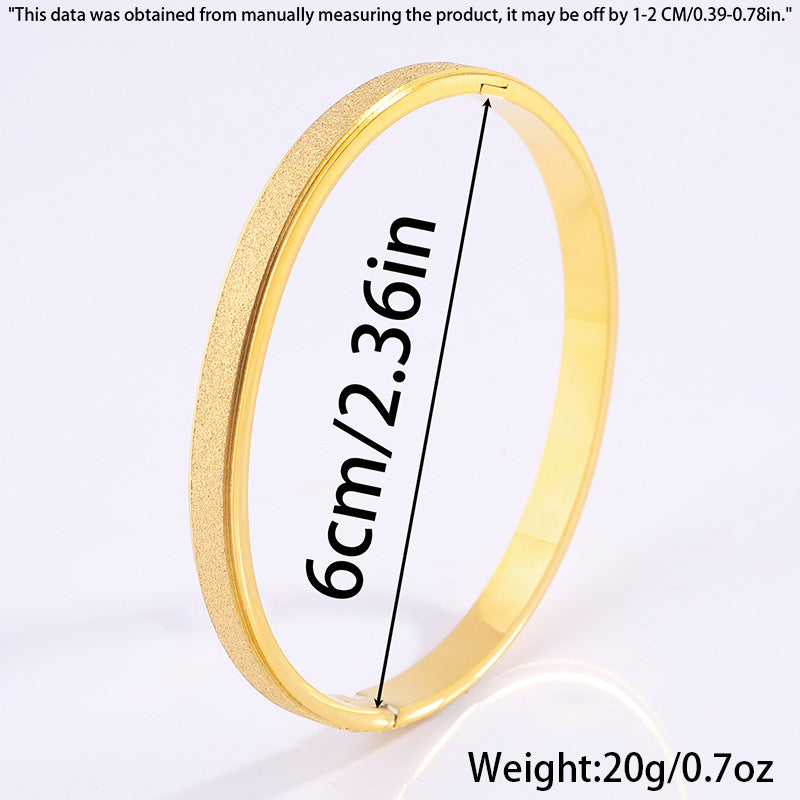 Titanium Steel Bracelet Starry Alluvial Gold Fading