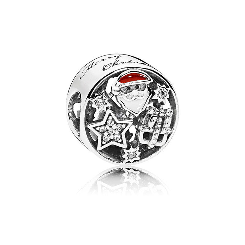 S925 Sterling Silver Crystal Diamond Bracelet Bead