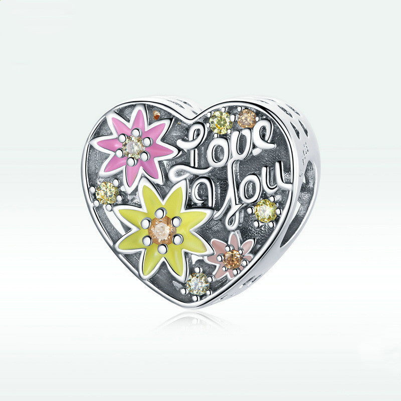Flower Love Beads All-match Fashion