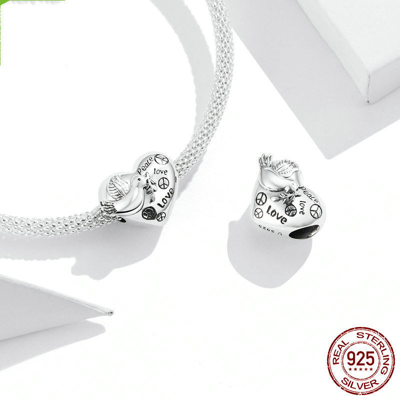 Peace Dove S925 Silver Beads