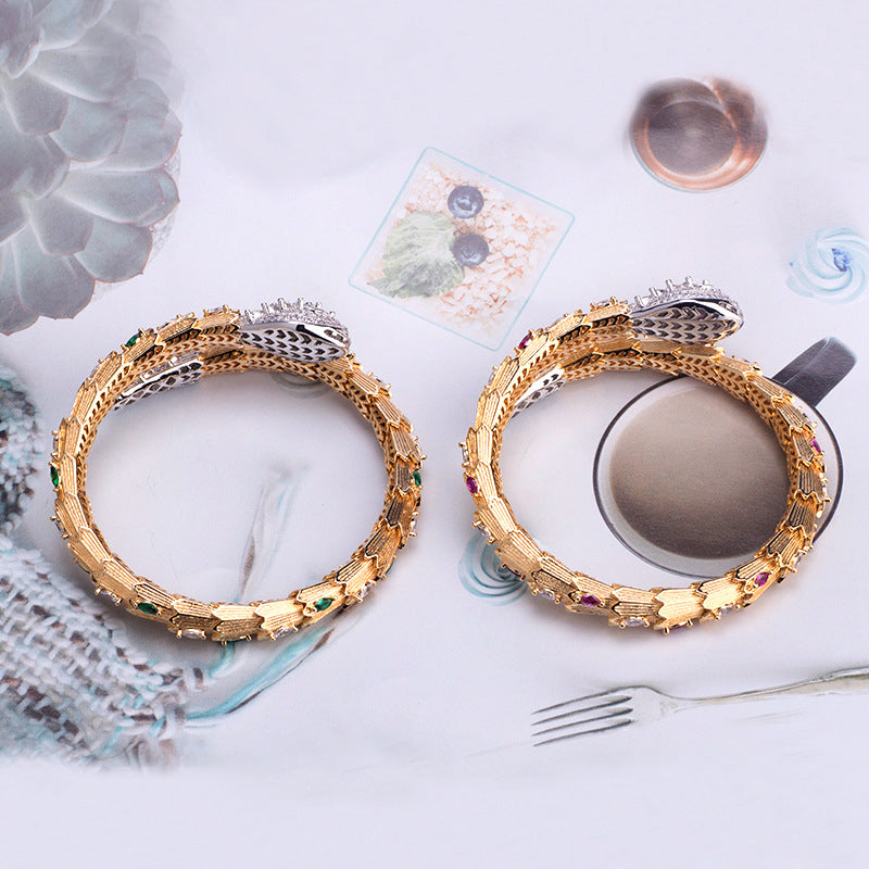 Snake Necklace & Bracelet Set