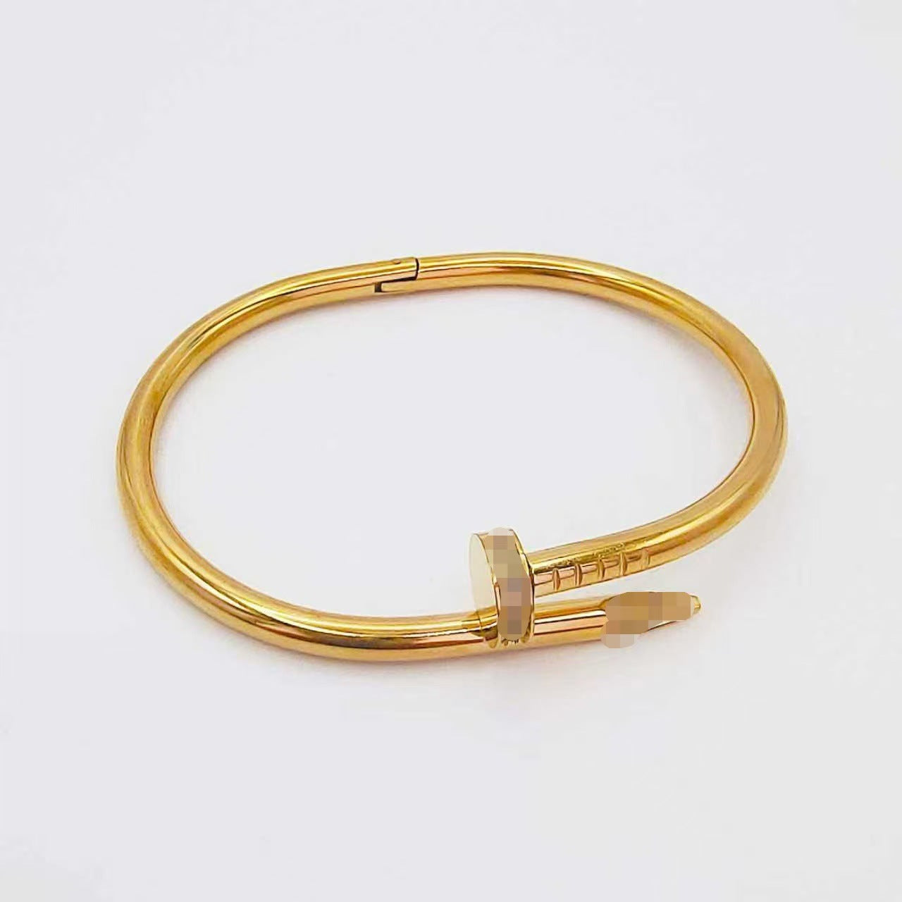 Diamond-encrusted Titanium Steel Bracelet For Women