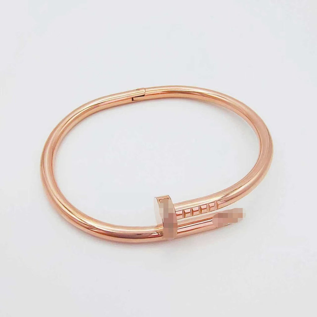 Diamond-encrusted Titanium Steel Bracelet For Women