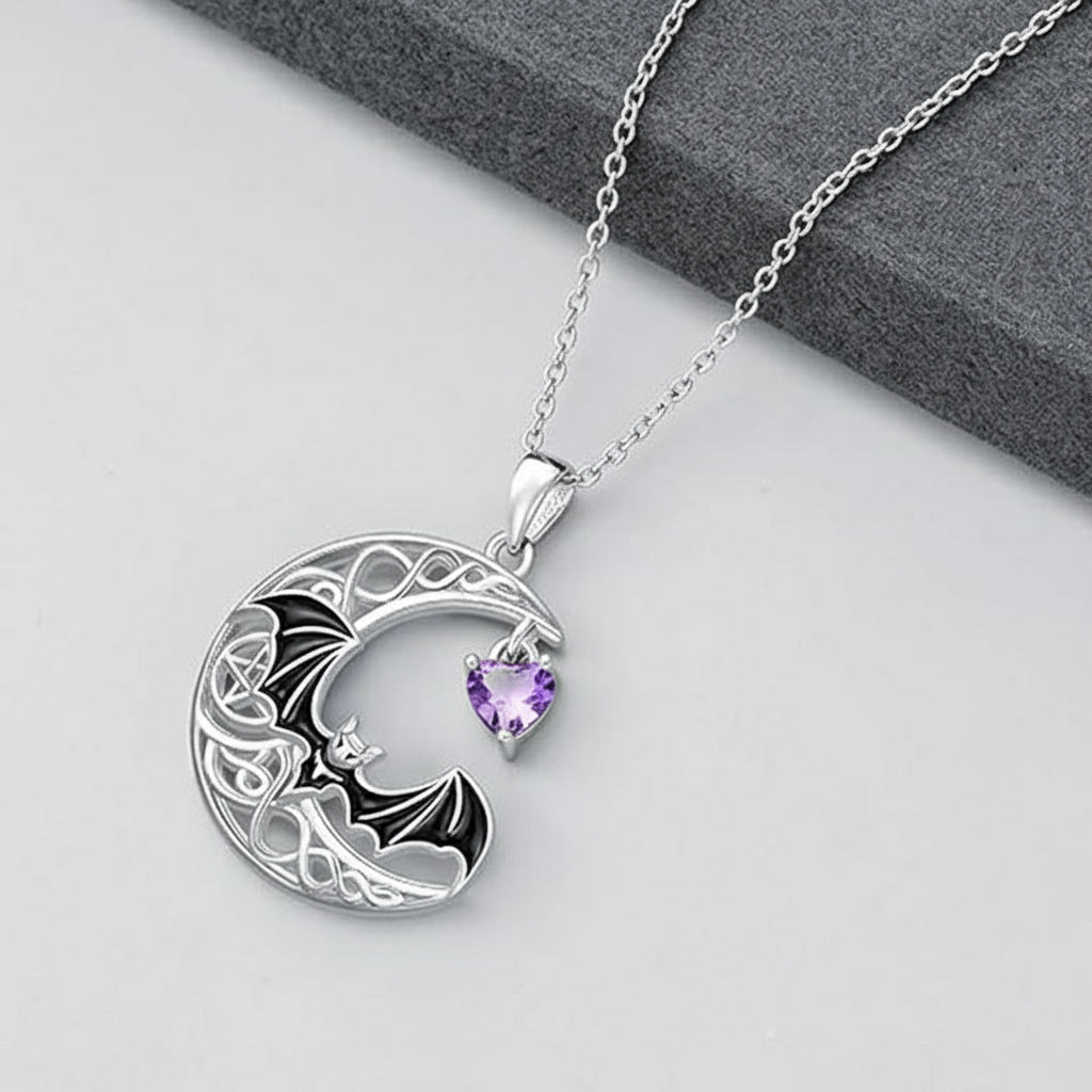 Retro Gothic Style Ornament Halloween Bat Pendant