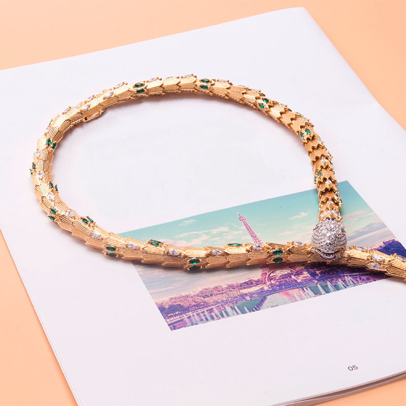 Snake Necklace & Bracelet Set