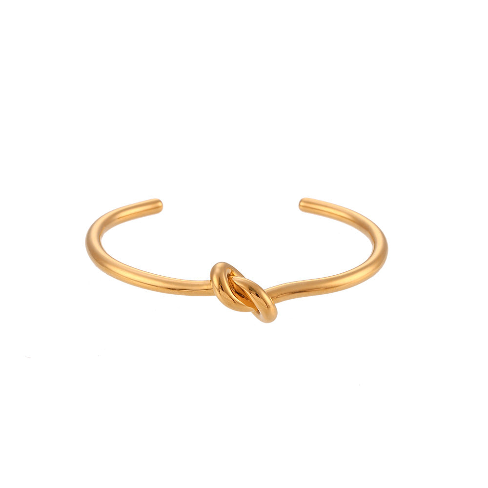 Louisa Gold Bangle – Stainless Steel Minimalist Bracelet