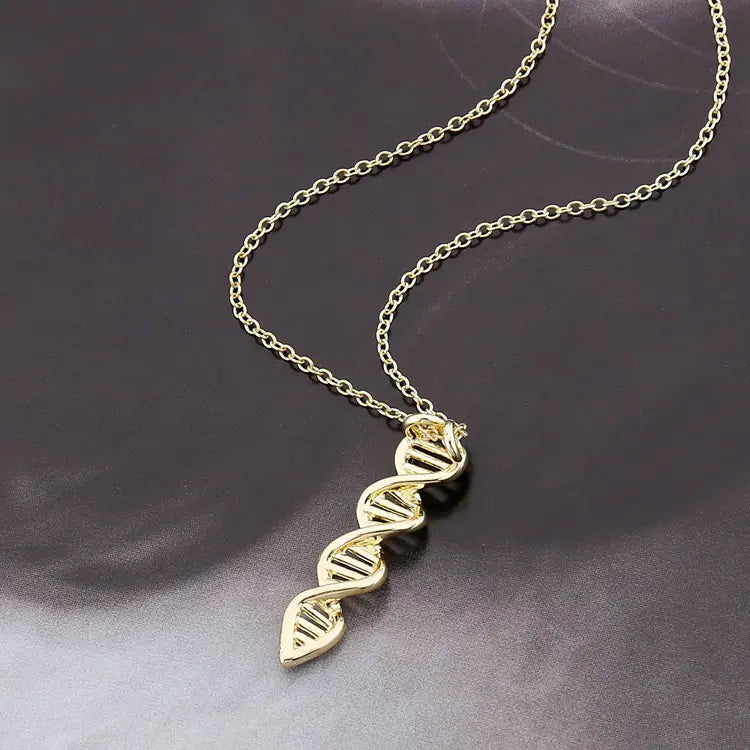 Qiming Designer DNA Molecule Pendant Necklace