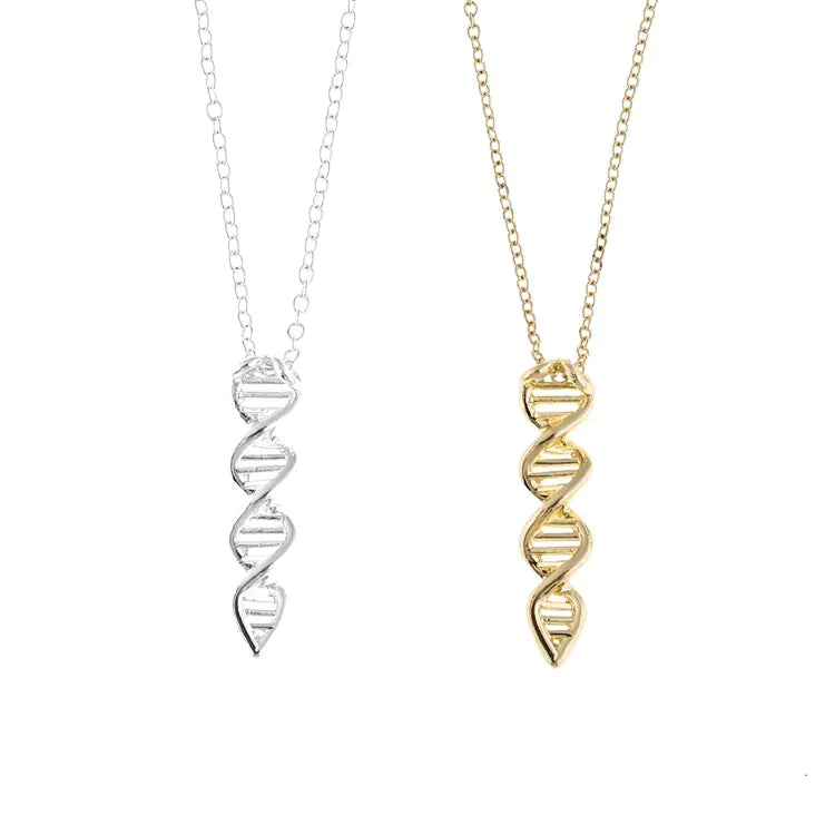 Qiming Designer DNA Molecule Pendant Necklace