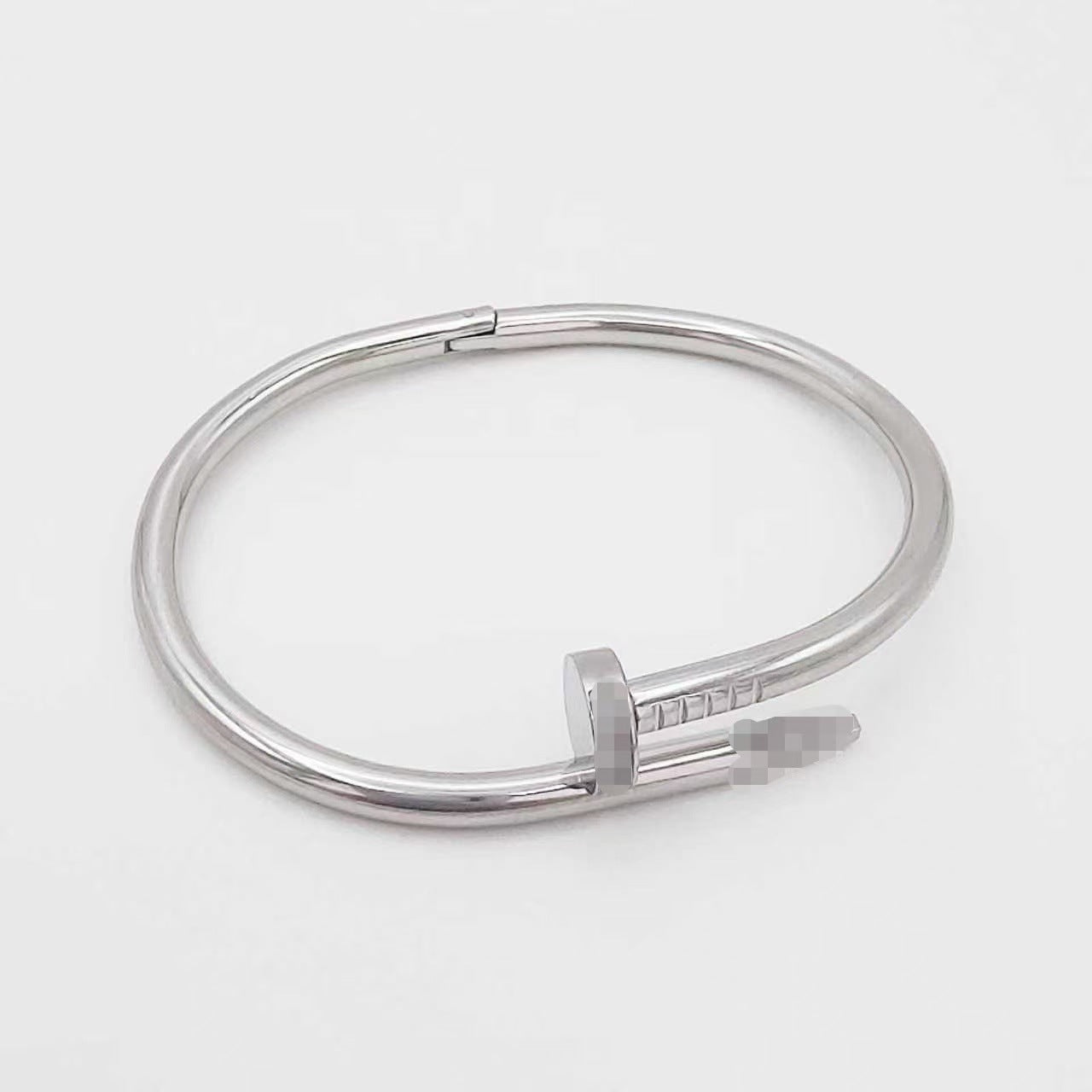 Diamond-encrusted Titanium Steel Bracelet For Women