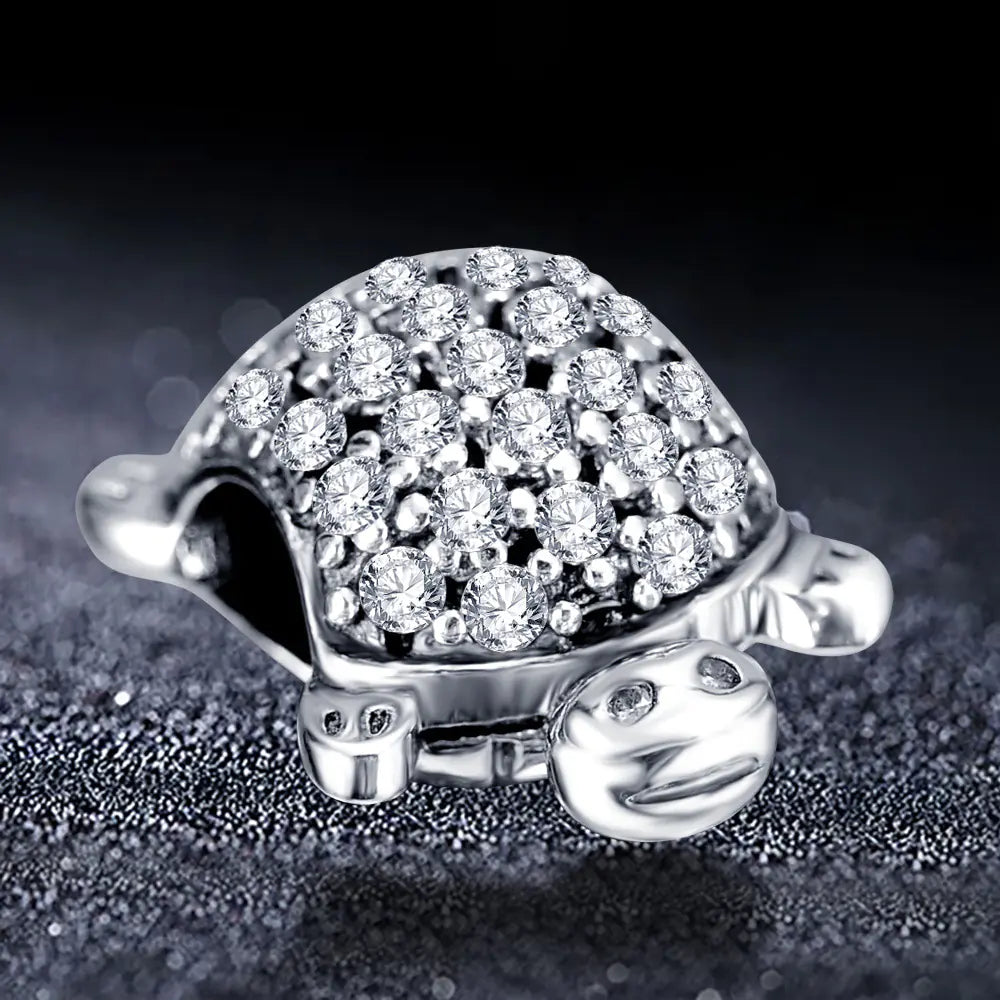 925 Sterling Silver Mini Turtle DIY Bracelet Pendant