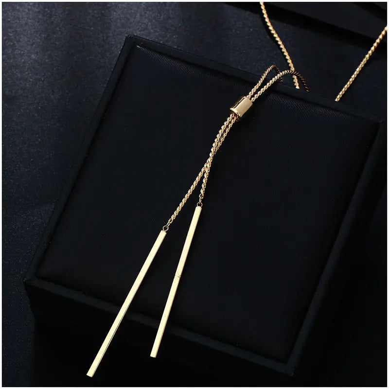 Trendy Water Drop Necklace with Eco-Friendly Pendant