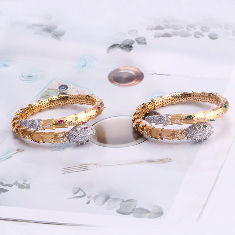 Snake Necklace & Bracelet Set