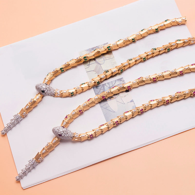 Snake Necklace & Bracelet Set