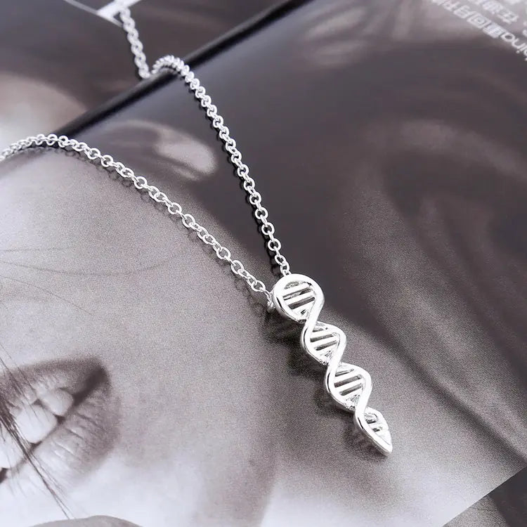 Qiming Designer DNA Molecule Pendant Necklace