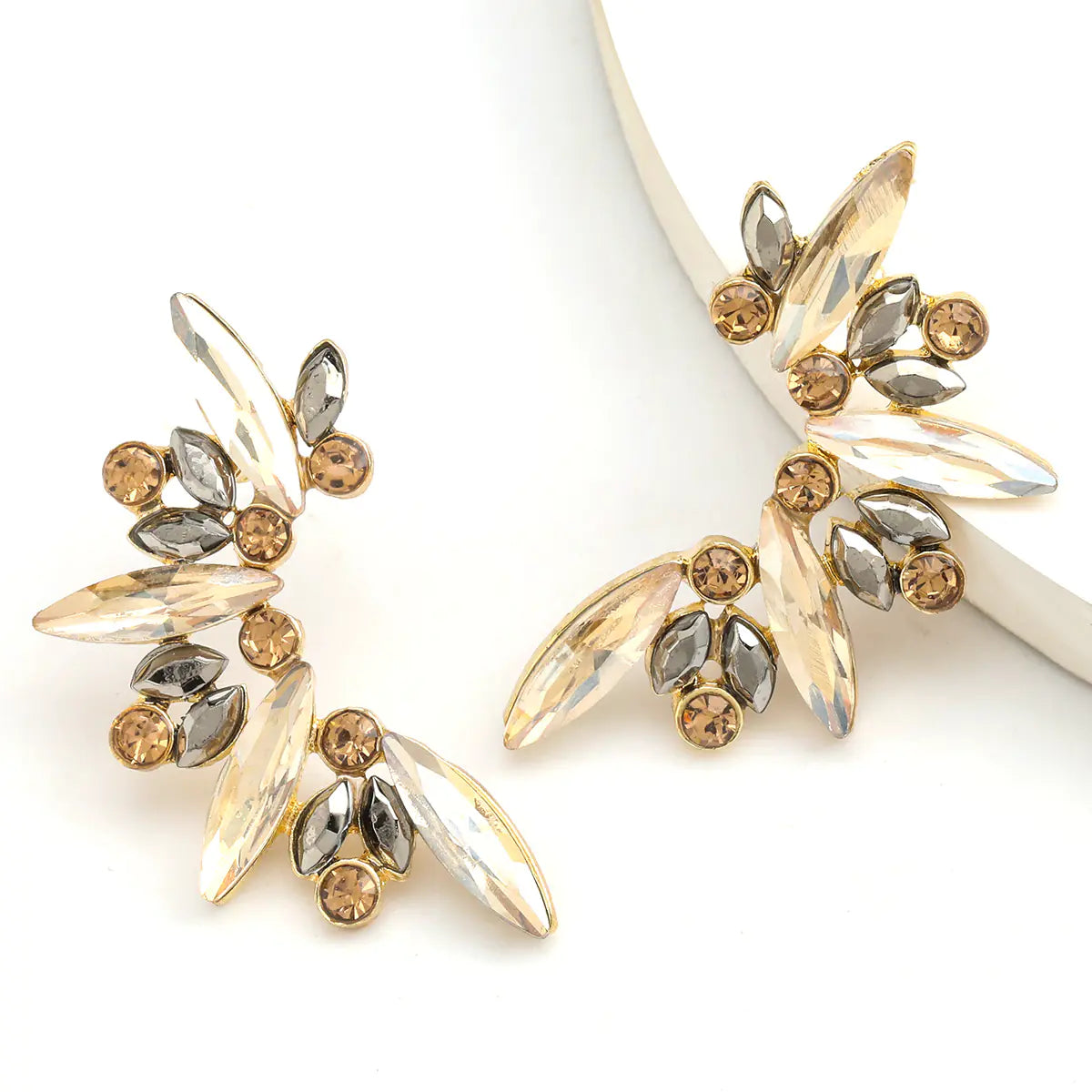 Fashionable Minimalist Gold Plated Leaf Anklet JK056