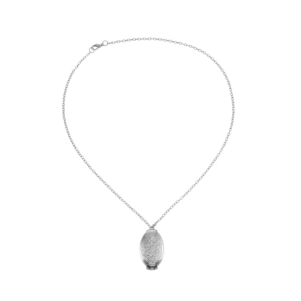 Layered Photo Box Pendant Necklace with Adjustable Design