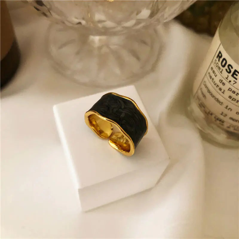 Custom 925 Silver French Vintage Cream Ring Design