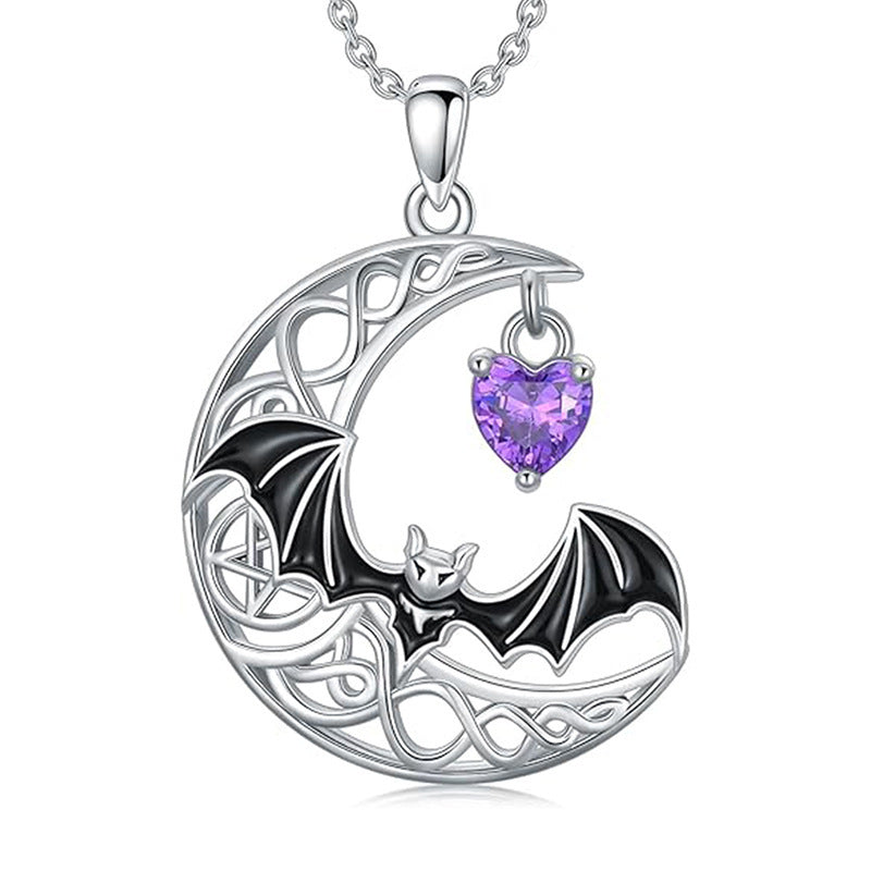 Retro Gothic Style Ornament Halloween Bat Pendant