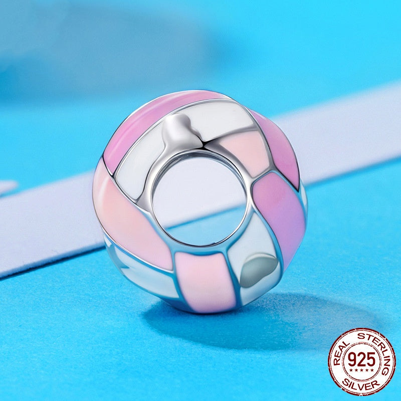 Volleyball Diy Bead Accessories S925 Sterling Silver Scattered Beads