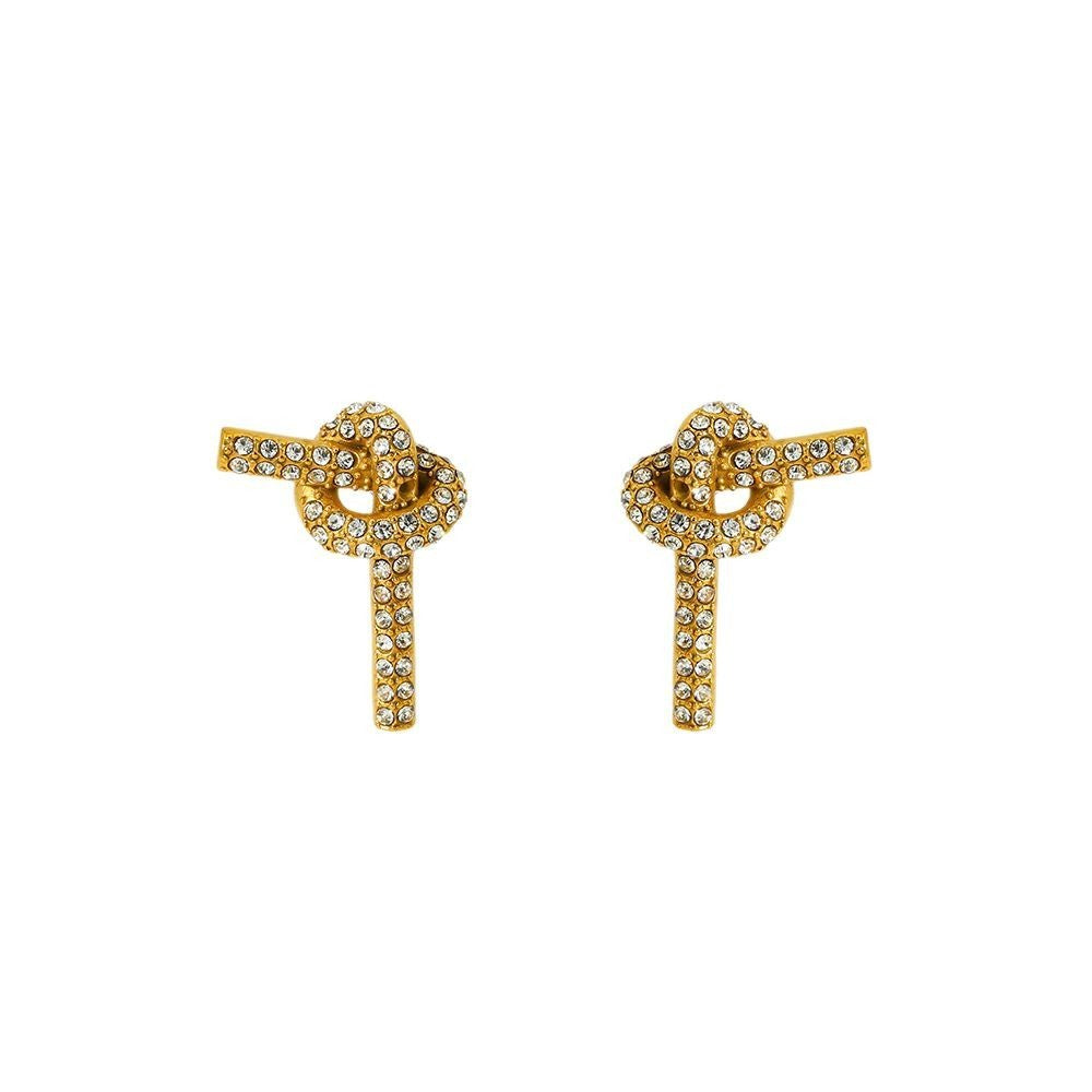 European And American Entry Lux High-grade Refined Rhinestone Ear Studs