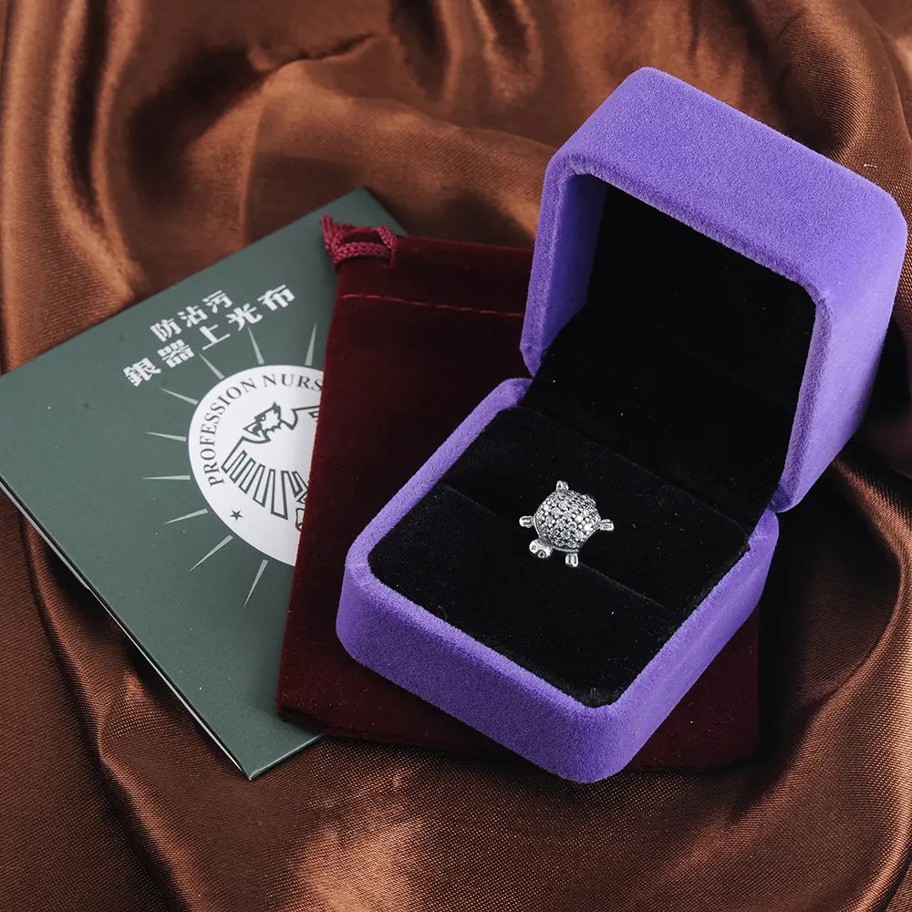 925 Sterling Silver Mini Turtle DIY Bracelet Pendant