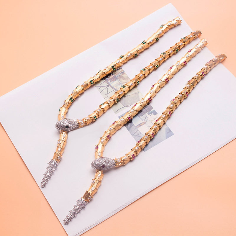 Snake Necklace & Bracelet Set