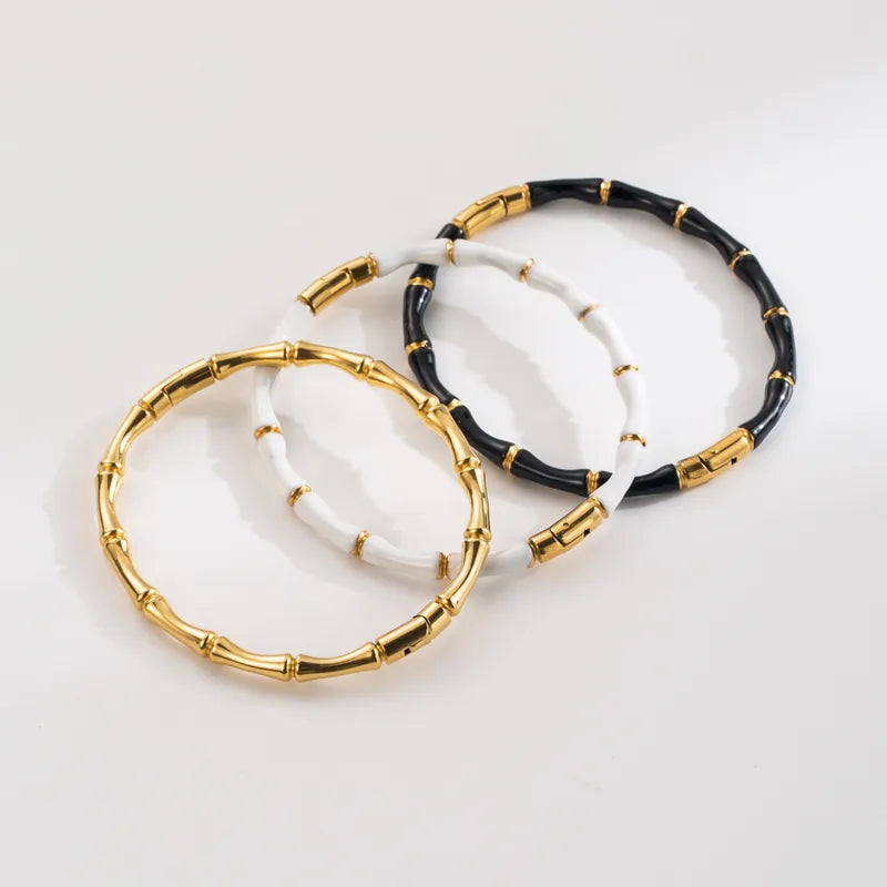 Bone Link Elastic Bracelet – Modern Minimal Style