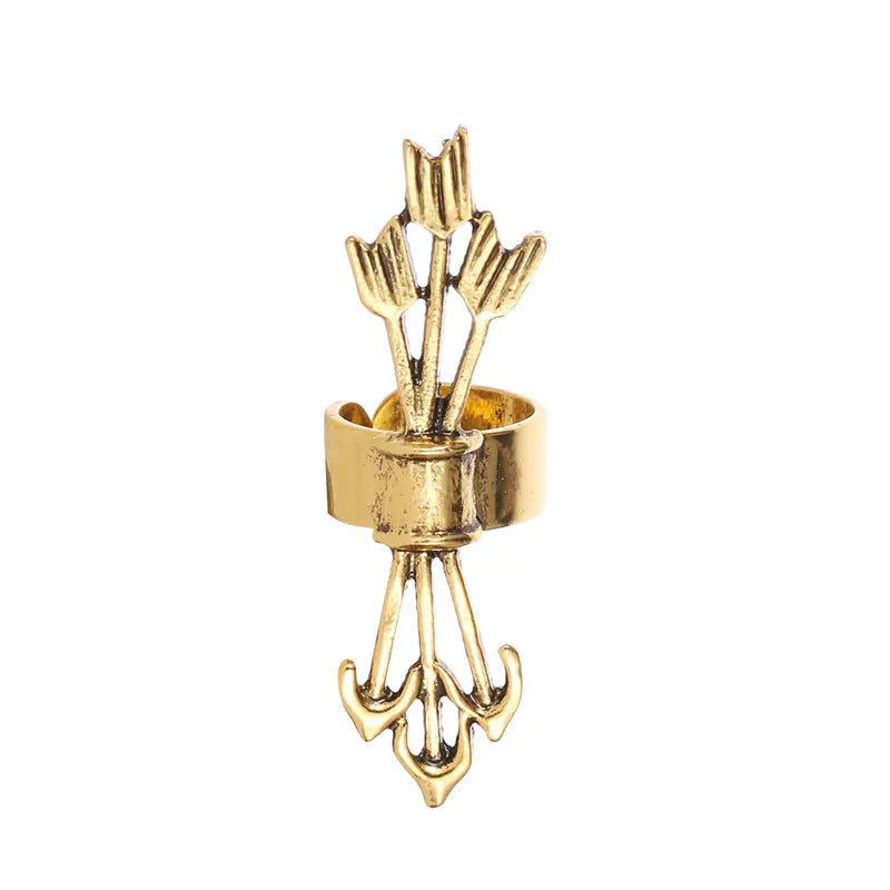 Retro Minimalist Leaf Ear Cuff Earrings for Non-Pierced